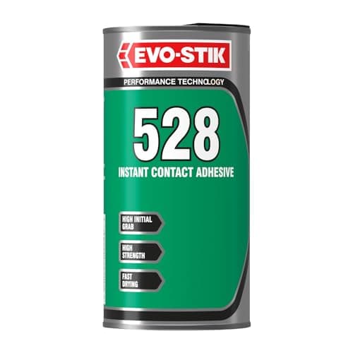 Image of EVO-STIK 528 Instant Contact Adhesive 1ltr - Multi-Purpose Adhesive - High Shear Strength - Good Temperature Resistance