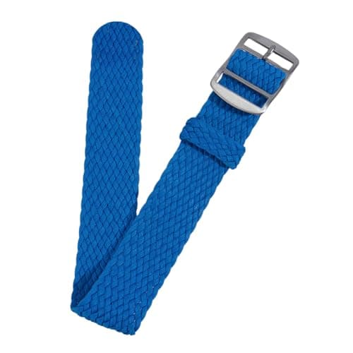Image of OLYCRAFT Nylon Watch Band 20mm Royal Blue Replacement Watch Band One-Piece Nylon Braided Watchband Universal Outdoor Watches Strap for Men Women Watches Strap Bands Replacement
