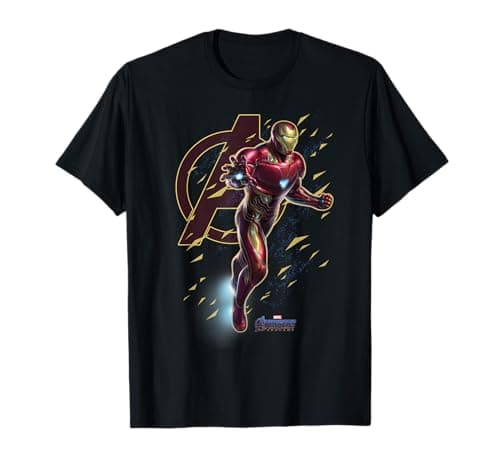 Image of Marvel Avengers: Endgame Iron Man Particle Portrait T-Shirt