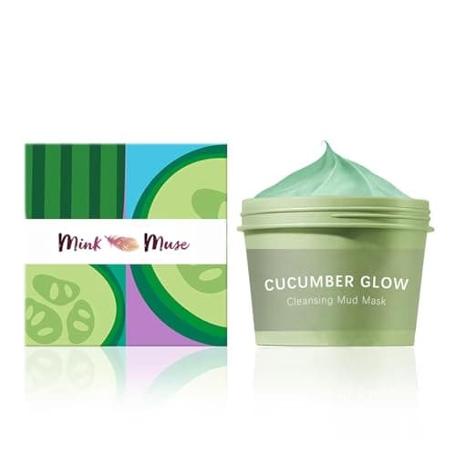 Image of Cucumber Glow Cleansing Mud Mask - Korean Skincare Clay Face Mask for Acne Treatment, Pore Minimizing, Hydrating, and Revitalizing Complexion with Natural Ingredients, 4 oz
