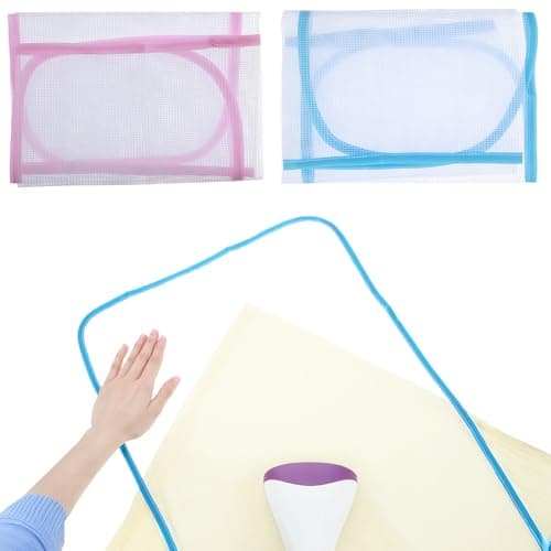 Image of 2 Pcs Pressing Cloth For Ironing Mat Ironing Cloth To Protect Clothes Scorch Saving Mesh Board Cover Pad High Temp Protective Pressing Pads Iron Insulation Net Fabric For Protect Fabrics(blue, purple)