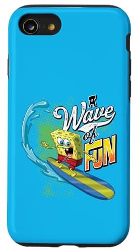 Image of Official SpongeBob SquarePants Wave of Fun Surfing Case for iPhone SE (2020) / 7/8