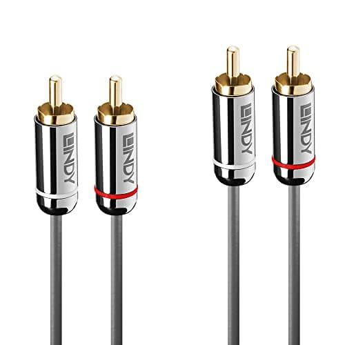 Image of LINDY 1m Dual Phono Audio Cable, Cromo Line