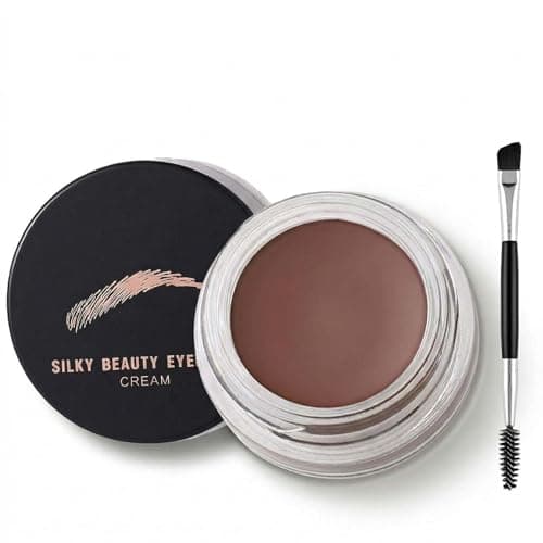 Image of Eyebrow Pomade - Rich Brown Gel For Natural Shaping & All-Day Wear With Dual-Ended Blending Brush, Smudge-Proof Cream Formula For Defined Arches and Daily Makeup (03#Dark Brown)