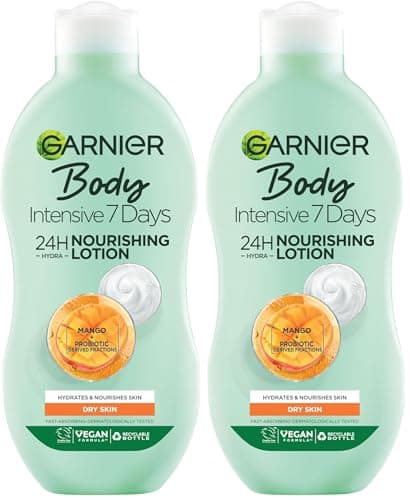 Image of Garnier Body Intensive 7 Days Nourishing Body Lotion, Mango, 400 Ml, Pack Of 2