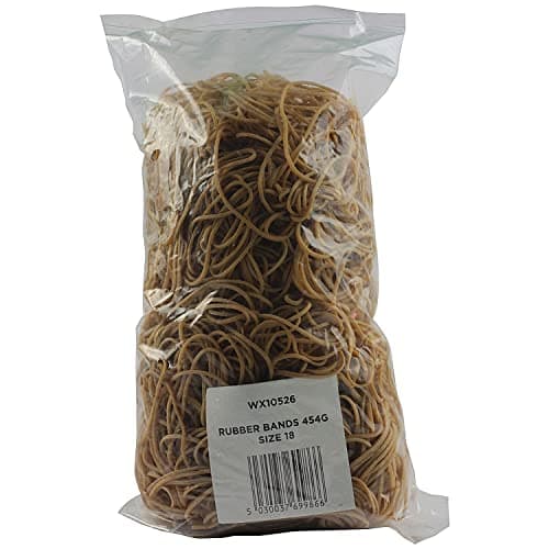 Image of Whitebox 454G Size 18 Rubber Bands, grey|brown|green