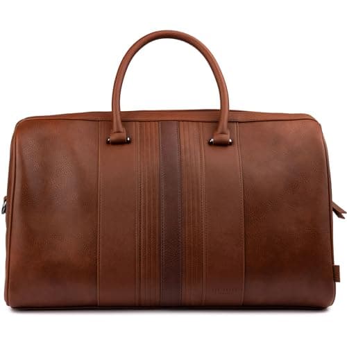 Image of Ted Baker London evyday-striped pu holdall, tan