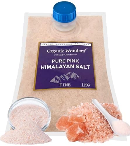 Image of Pure Pink Himalayan Salt (Fine) 1kg | 84+ Essential Trace Minerals | PREMIUM UNREFINED | 100% NATURAL | GLUTEN FREE | VEGAN | VEGETARIAN by Organic Wonders®