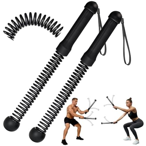 Image of Audasi 2Pcs Cordless Battle Ropes, New Upgraded Weighted Ropeless Battle Ropes Heavy Duty Workout Rope Men Women Arm Exerciser for Indoor Outdoor Home Gym Office Strength Workout (Black)
