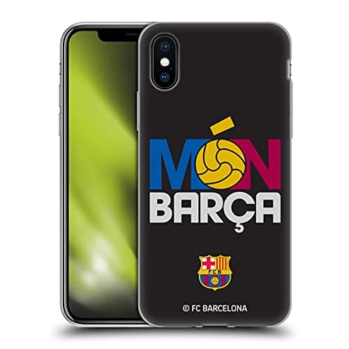 Image of Head Case Designs Officially Licensed FC Barcelona Mon Barca Campions Gel Case [Military Grade Protection] Compatible with Apple iPhone X/iPhone XS and Compatible with MagSafe