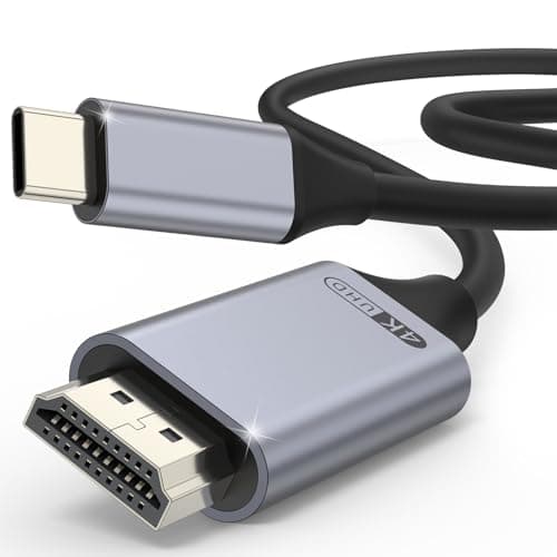 Image of USB C to HD MI Cable 2M [4K@30Hz High-Speed] USB Type C to HD MI Thunderbolt 3 to HDM I 2.0 Cable Compatible with iPhone 16/15 Series, MacBook Pro/Air/Mini, iPad Pro/Air,Galaxy S25 Ultra S24/S23 (2m)