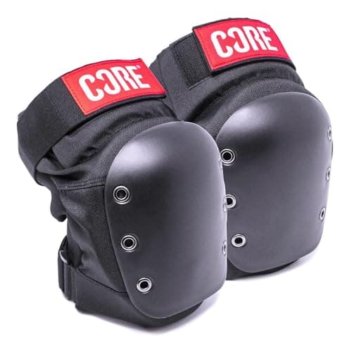 Image of Core Street Knee Pads for Skateboarding Scooter BMX & Roller Skating Pro Protective Gear Suitable for Kids aged 6-12, Teenagers & adults Heavy Duty Super Durable Skate Pads - XS