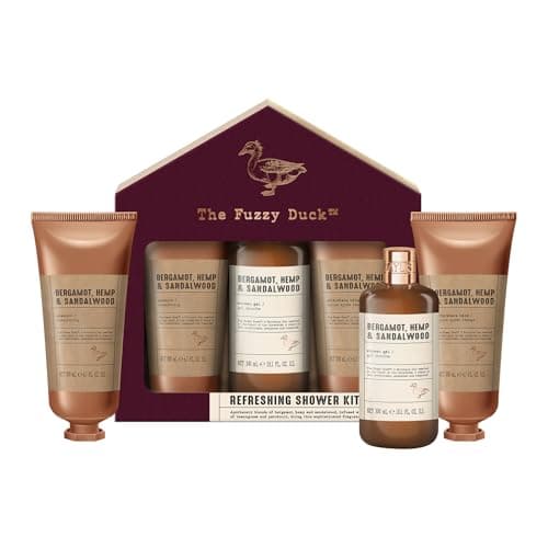 Image of Baylis & Harding The Fuzzy Duck Bergamot, Hemp & Sandalwood Men's Refreshing Shower Kit Gift Set (Pack of 1) - Vegan Friendly