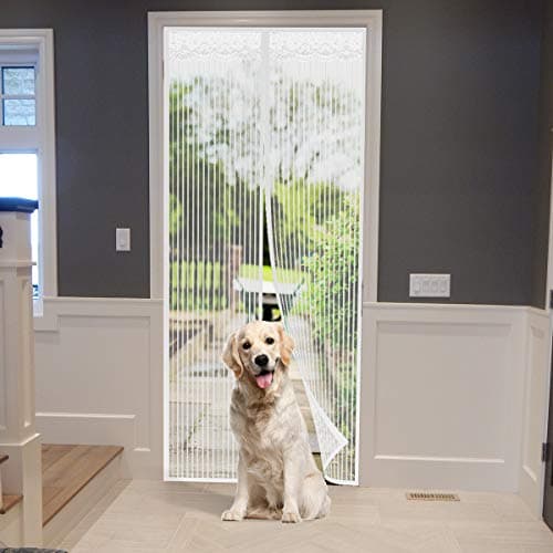 Image of Magnetic Fly Screen Door, 90 * 210cm Fly Insect Screen Door Heavy Duty Bug Mesh Curtain,Insect Protection Door No Gap - Keeps Mosquitoes Insects Out Lets Fresh Air in