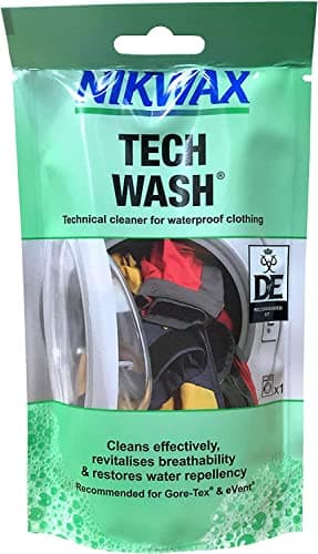 Image of Nikwax TECH WASH Wash-In Cleaner - 100ml, Technical Cleaner and Wash-In Waterproofer for Waterproof Clothing