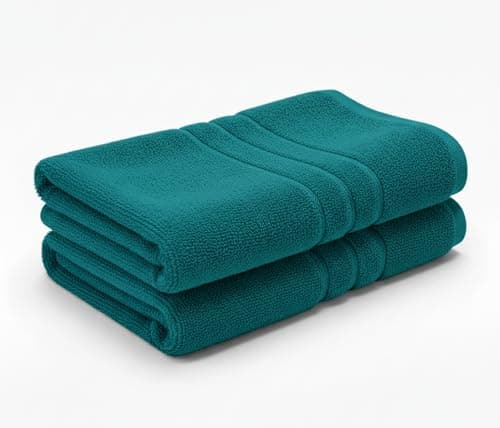 Image of A & B TRADERS Pack of 2 or 4 Big Large Jumbo Bath Sheets Towels Soft Cotton Prime Egyptian Bale Sets (Teal, 2)