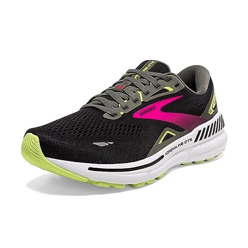 Image of BROOKS 1203811B037 Adrenaline GTS 23 Sneaker Female Black/Gunmetal/Sharp Green UK 4