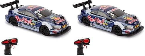 Image of CMJ RC Cars Audi RS5 DTM Officially Licensed Remote Control Car 1:24 Scale 2.4Ghz Red Bull (1:24 Audi DTM) (Pack of 2)