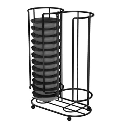Image of Xavax Coffee Capsule Holder for 26 Tassimo Capsules, Capsule stand for Tassimo capsules and pods, Compatible with Tassimo Bosch: (Jacobs, Kenco, Twinings, Carte Noire, Cadbury, L'OR), Matte Black