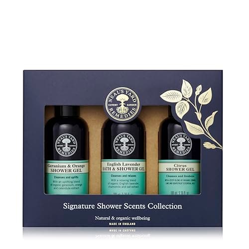 Image of Neal's Yard Remedies Reviving Shower Scents Collection, Gift Set Of Body Wash With Essential Oils, Vegan & Cruelty-Free, Pack of 3