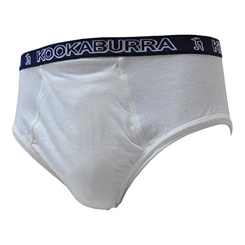 Image of Kookaburra Mens Jock Cricket Brief, White, M EU