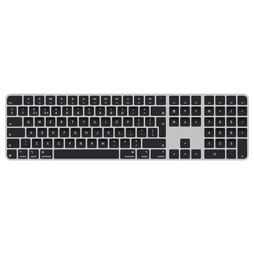 Image of Apple Magic Keyboard with Touch ID and Numeric Keypad for Mac models with Apple silicon - British English - Black Keys ​​​​​​​