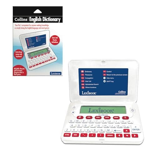 Image of LEXIBOOK, Collins Electronic English Dictionary, White Red, D860EN