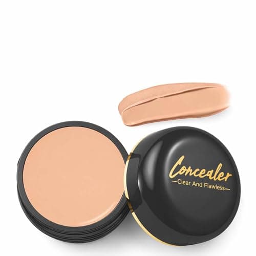 Image of Deep Shade Concealer & Colour for Dark Skin Tones - Full Coverage Cream to Conceal Blemishes, Dark Circles & Imperfections, Smooth Blendable, Long Lasting