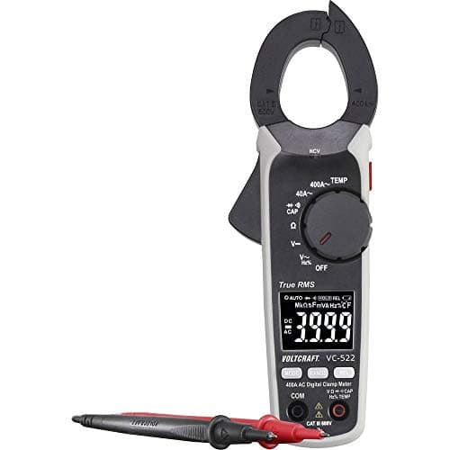 Image of Voltcraft VC-522 (ISO) Current Clamp Calibrated (ISO) Digital CAT III 600V Display (Counts): 4000