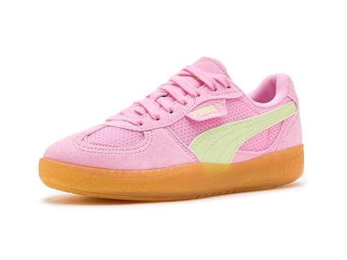 Image of Puma Womens Palermo Moda Vintage Shoes, Pink Shimmer/Apple Spritz, 10.5