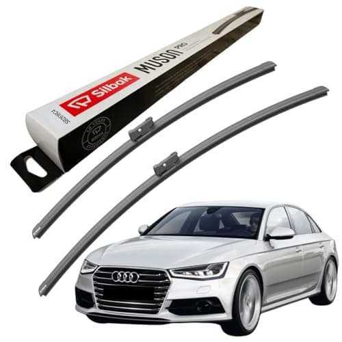 Image of Silbak Windscreen Wipers, fits for AUDI A4 (2015 ONWARDS) Front Wiper Blades, 600mm/500mm
