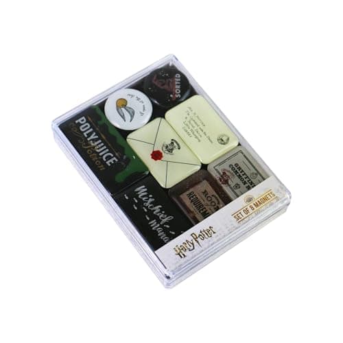 Image of Half Moon Bay | Harry Potter | Hogwarts | Set of 8 - Hogwarts Artifacts Magnets | Official Merchandise | Harry Potter Fridge Magnets