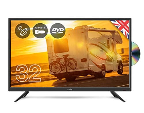 Image of Cello 12 volt 32" C32F Traveller LED TV with DVD and Satellite Made in the UK