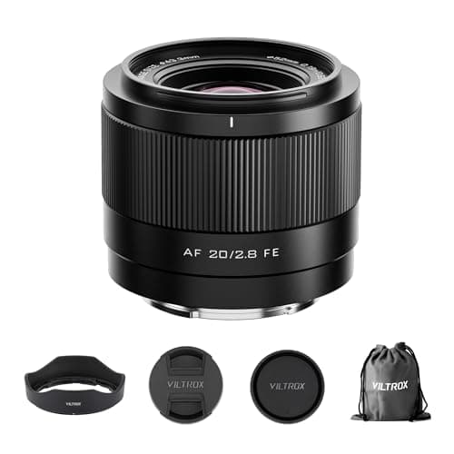 Image of VILTROX 20mm f2.8 for Sony FE, e-Mount Full Frame Prime Wide Angle Lens, Auto Focus, Black