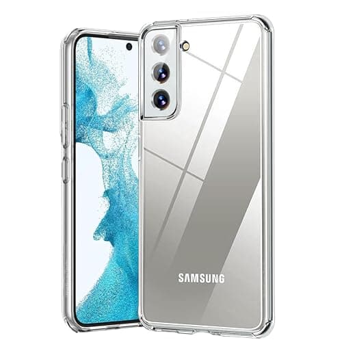 Image of Pristine-Tech for Samsung Galaxy S22 5G Crystal Clear Case, Anti-Yellowing Shockproof Soft Slim Fit Transparent Protective TPU Silicone Case Cover for Samsung S22