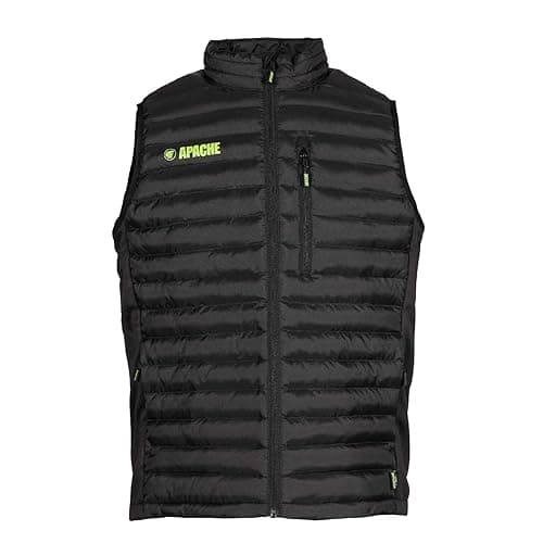 Image of Apache Mens Picton Stretch Featuring Recycled Polyester Baffles GILET M, Black, M UK