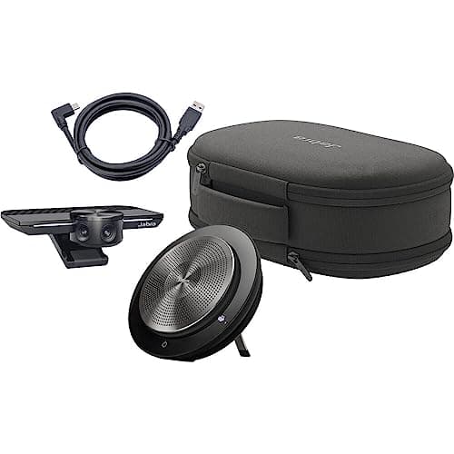 Image of Jabra PanaCast Panoramic 4K Video Conferencing Camera Bundle - Plug-and-Play Video Camera with 180 Degree Field of View - Jabra Speak 710 MS Conference Speaker and Accessories