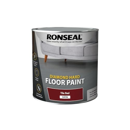 Image of Ronseal DHFPTR25L 2.5L Diamond Hard Floor Paint - Tile Red