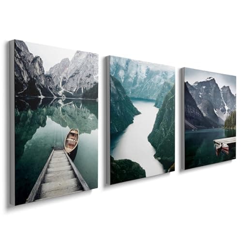 Image of prinfantasy Painting Pictures 3 Pieces Canvas Wall Art Prints Picture Farmhouse Wall Decor Nature Posters Modern Artwork for Living Room Bedroom Office Home, YH1404