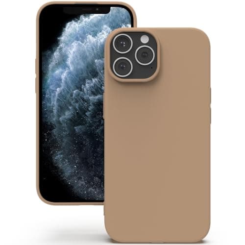 Image of YATWIN Silicone Case for iPhone 11 Pro Max, Soft-Touch, Shockproof, DustProof, Antiskid Full Body Armour Phone Cover for Apple iPhone 11 Pro Max - Milk Tee