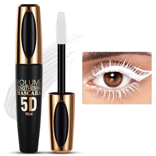 Image of 5D Silk Fiber Eyelash Mascara, Black Volume Mascara with Soft Brush, Lash Sensational Volumizing and Thickening Mascaras, Long-Lasting Waterproof Non Smudge Mascaras with False Lash Effect