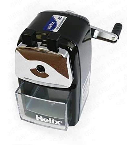 Image of Helix Metal Desktop Pencil Sharpener - Black Body