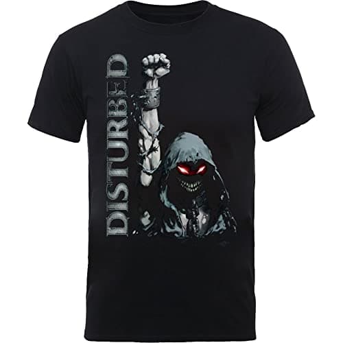 Image of Rockoff Trade Men's Disturbed Up Yer Military T - Shirt, Black (Black Black), Small