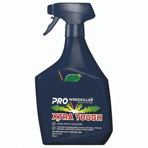Image of Resolve Pro Weed Killer 1L - Pro Xtra Tough Weedkiller is a Ready to Use Systemic Weed Killer Ideal for Controlling Annual and Deep Rooted Perennial Weeds