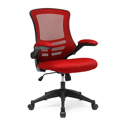 Image of Eliza Tinsley Furniture Luna Mesh Chair with Folding Arms - Red