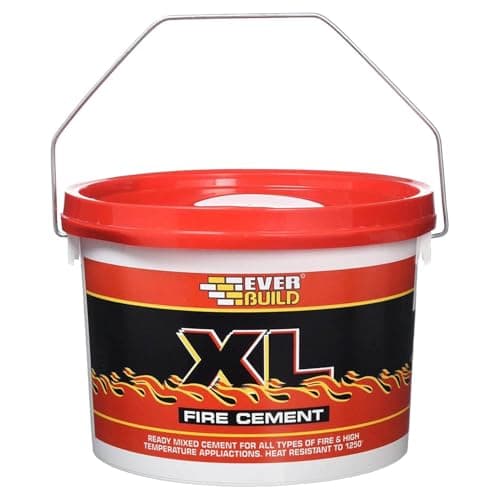 Image of Everbuild XL Fire Cement – Ready Mixed – Resistant to Temperatures Up to 1250˚C – Buff – 2kg