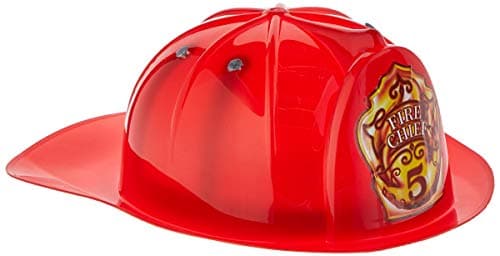 Image of PETERKIN CLASSICS | Fire Chief Rescue Helmet | Children’s fire fighter helmet in yellow or red | Fancy Dress, Book Day, Dress-Up | Roleplay Toys | Children’s Costumes & Accessories | Ages 3+