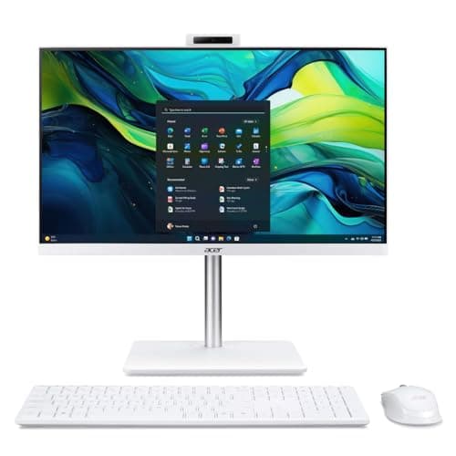Image of Acer Aspire C24A-GRPL All-in-One AIO Desktop PC (Intel Core i5-13420H CPU | 16GB DDR4 RAM | 512GB NVMe SSD | Integrated UHD Graphics | 23.8" Full HD Screen | Windows 11 Home | Webcam) - White