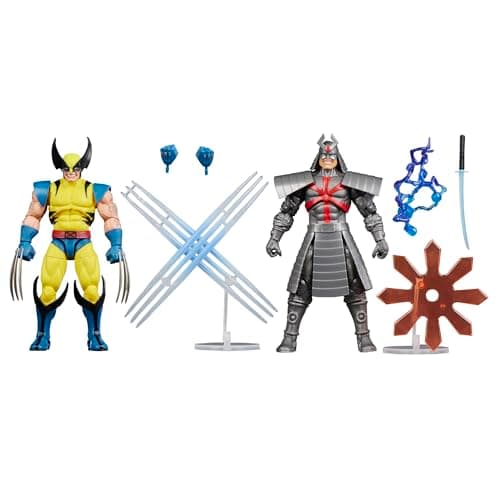 Image of Marvel Legends Series Gamerverse Wolverine vs Marvel's Silver Samurai Action Figure Collectibles