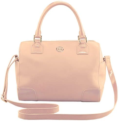 Image of Tory Burch Robinson Doctors Satchel Bag Dark Sahara (pale pink) Medium Handbag
